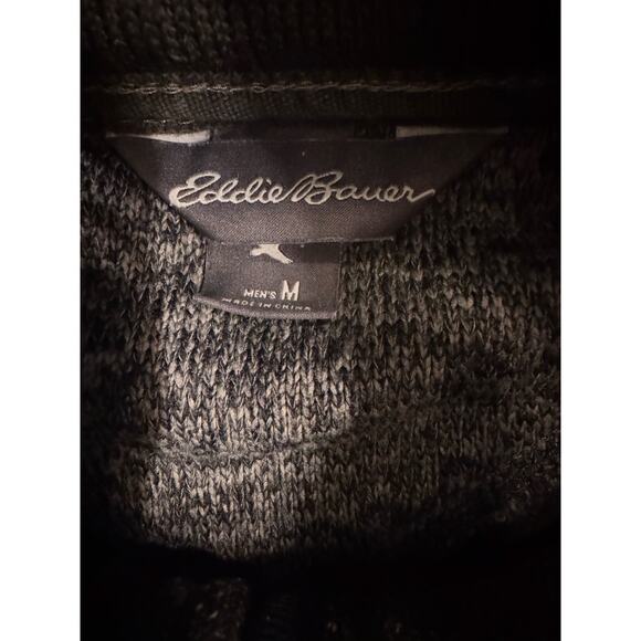 Eddie Bauer Men's Fleece 1/4 Zip Pullover Sweater Dark Green Size M - Picture 3 of 5